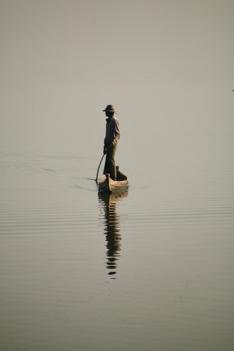 Fisherman at Sunset